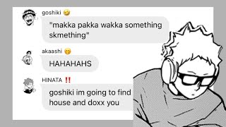 haikyuu x straykids  Haikyuu texts  SCLASS [upl. by Rosemonde]