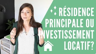 Pour un premier achat immobilier  Résidence principale ou investissement locatif [upl. by Hsina]