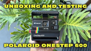 Unboxing and Testing Out the Polaroid OneStep 600 Land Camera [upl. by Turner]