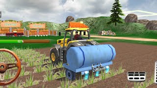 Tractor Driving amp Farming Game Off road Farming Game play HD Video [upl. by Maurer113]