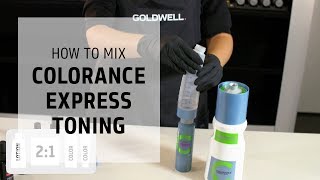 How to mix Colorance Express Toning  Goldwell Education Plus [upl. by Netsoj]