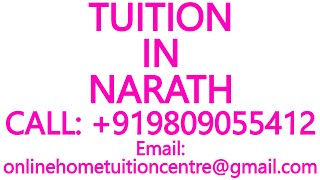 TUITION IN NARATH for ICSE ISC CBSE NIOS STATE BOARD MATHEMATICS SCIENCE PHYSICS CHEMISTRY [upl. by Mcgill]