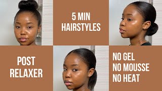 7 EASY RELAXED HAIRSTYLES  Buhle Mayatula [upl. by Adham905]