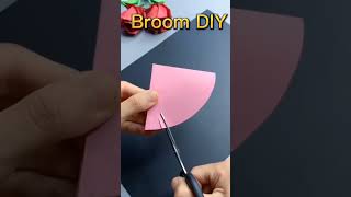 paper broom diydiycrafts viral youtubeshorts 2024 [upl. by Mall]