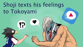 Shoji texts his feelings to Tokoyami [upl. by Eresed569]