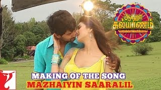 Tamilதமிழ் Making Of The Song  Mazhaiyin Saaralil  Aaha Kalyanam [upl. by Ahseikal606]