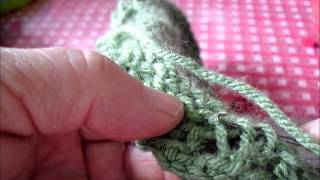 weaving in yarn tails using a latch tool [upl. by Brill]