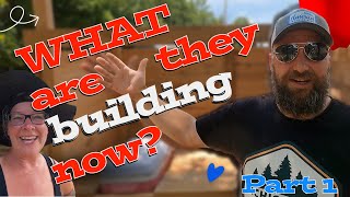 WHAT ARE THEY BUILDING NOW tiny house homesteading cabin build DIY HOW TO sawmill tractor [upl. by Anauqes]