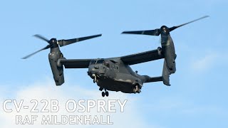 Two CV22B Osprey landing at RAF Mildenhall [upl. by Kenta]