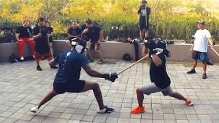 Full Contact Stick Fight with Slow Motion Play by Play and Action Zooming  Filipino Martial Arts [upl. by Thurnau]