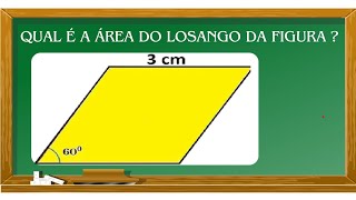 Qual é a Área do LOSANGO [upl. by Dahcir167]