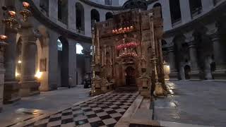 Rare video evidence of Jesus tomb inside the Aedicula Church of the Holy Sepulchre Jerusalem [upl. by Engud255]