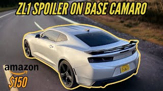 6th Gen Camaro Amazon ZL1 Spoiler Install Too Cheap [upl. by Eseuqcaj]