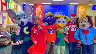 Chuck E Cheese Cherry Hill NJ grand reopening 2023 Haunted House Party chuckecheese [upl. by Navets]