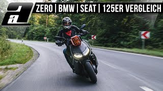 44PS mit 125er Schein  Elektro Mopeds von BMW Seat und Zero  VERGLEICH [upl. by Nnaoj]