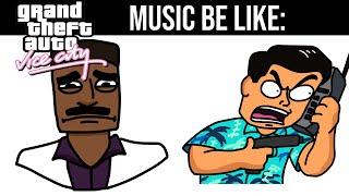 GTA VICE CITY Radio Stations Be Like [upl. by Meihar]