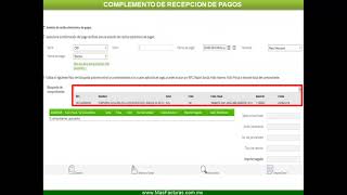 Complemento recepción de pago en el sistema Fenix Web de MasFacturas [upl. by Dredi]