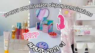 Preppy organisation tiktok compilations 1 🌺☀️🫧 skincare bedroom asmr preppy viral [upl. by Lledal]