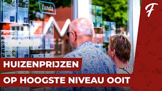 HUIZENPRIJZEN OP HOOGSTE NIVEAU OOIT IN NEDERLAND [upl. by Vokay]