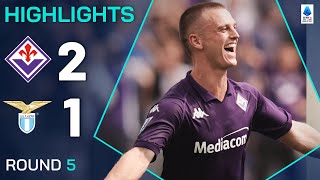 FIORENTINALAZIO 21  HIGHLIGHTS  Gudmundsson scores twice on his Viola debut  Serie A 202425 [upl. by Ahterod]