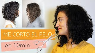 CORTE DE PELO FÁCIL Y RÁPIDO RIZADO U ONDULADO A CAPAS VERSIÓN DEL UNICORNIO  Joana Patikas [upl. by Aneladgam943]