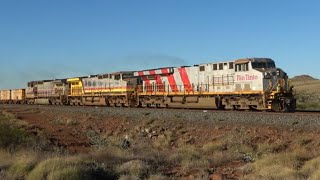 Rio Tinto Meet at Western Creek Junction Hwy Level Crossing [upl. by Navar]