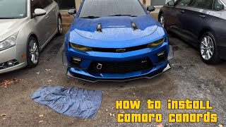 How to install Dive Planes Canards on The 6th Gen Camaro [upl. by Schoof140]