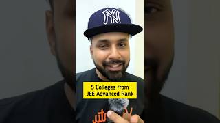 🧐 Top 5 Colleges Other than IIT 😱 JEE Advanced Rank🤩 shorts iitadvanced2023 iitjee vedantumath [upl. by Marje]