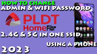 HOW TO CHANGE PLDT HOME FIBER ADMIN AND WIFI PASSWORD 2023 [upl. by Chrysler]