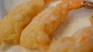 Gambas en tempura  Recetas de Cocina [upl. by Sansen]