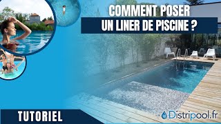 pose et montage Liner piscine avec escalier  version 2019 [upl. by Lilas]