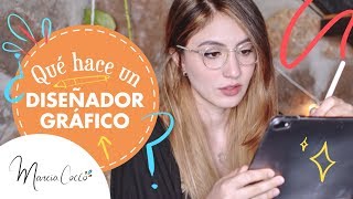 👩🏻‍💻¿Qué hace un DISEÑADOR GRÁFICO ➕de 10 trabajos ✍🏼 [upl. by Ceporah749]