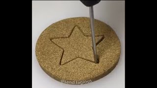 Very Satisfying and Crunchy ASMR 254 Kinetic Sand [upl. by Olva]