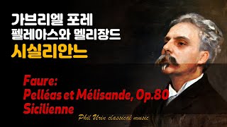 포레 시실리안느 Op78  펠레아스와 멜리장드  Faure Pelléas et Mélisande Op80 Sicilienne  시실리엔 [upl. by Ade]