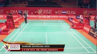 Boonsak Ponsana PB JAYA RAYA VS Liew Daren MALAYSIA TIGERS DJARUM SUPERLIGA 2013 [upl. by Annayrb]