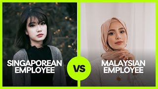 Showdown A Singapore employee VS Malaysia employee [upl. by Harbed]