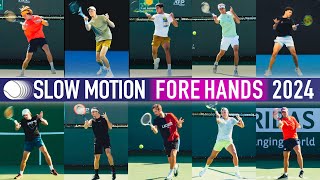 Slow Motion Forehand Compilation 2024 [upl. by Ennagroeg50]