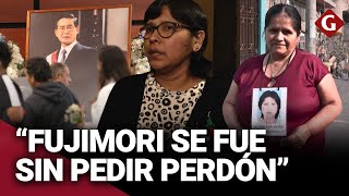 FAMILIARES de VÍCTIMAS de la CANTUTA y BARRIOS ALTOS se pronuncian tras muerte de FUJIMORI  Gestión [upl. by Llerat]