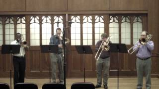 Flor Peeters  Suite Quatuor pour 4 trombones Op 82 Mvt IV [upl. by Yentruocal]