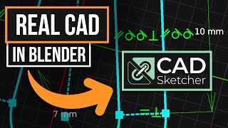 CAD In Blender Is HERE  CAD Sketcher Intro  Constraint Driven Design [upl. by Hewart942]