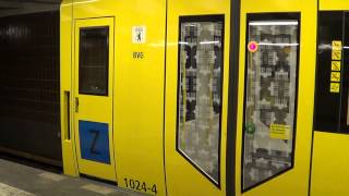 UBahn Berlin  Abfahrt Hk061024 als Zählzug in Vinetastr HD 1080p [upl. by Ytirehc]