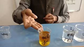 Determine that miscible and immiscible liquid is dissolve or not 9th chemistry practical Exp 610 [upl. by Dulcine372]