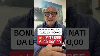 BONUS NUOVI NATI 1000€ youtube letstalk youtubeshorts perte letstalk826 yes [upl. by Demeter]