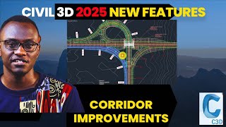 Civil 3D 2025 New Features Improved Corridor Workflows [upl. by Tuhn]