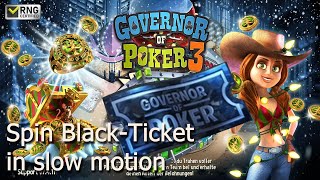 Governor of Poker 3  Spin Black Ticket slow [upl. by Akenn]