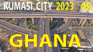 Kumasi City  Ghana 4K By Drone 2023 [upl. by Ylla]