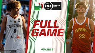 Germany 🇩🇪 v Spain 🇪🇸  Men  Full QuarterFinals Game  FIBA 3x3 U18 World Cup 2024 [upl. by Adnorhs]