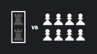 2 Rooks Vs 8 Pawns  Who Will Win  Chess Memes [upl. by Notned591]