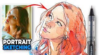 How to Draw Faces Loosely  Easy STEP BY STEP For Beginners [upl. by Rramel]