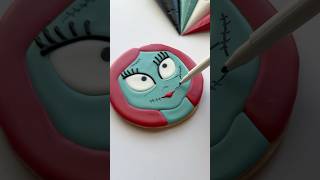 Sally Nightmare Before Christmas cookie♥️ recipes and supplies linked in my bio cookiedecorating [upl. by Otilesoj175]